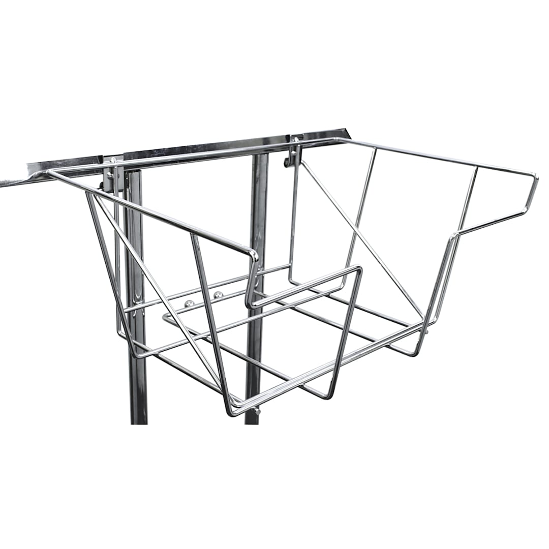 Asia Sources WSB-2 Chrome Wire Basket Flyer Holder