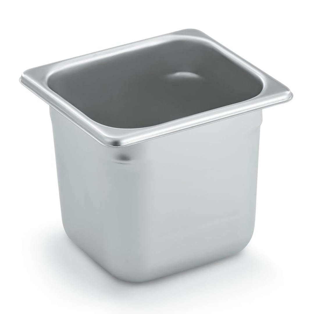 Vollrath® S06066 1/6 Size x 6"D Flat Corner Steam Table Pan