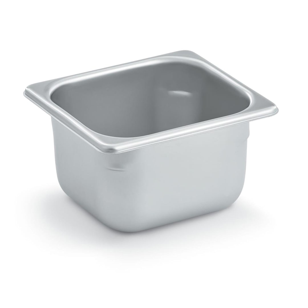 Vollrath S06064 Flat Corner 1/6 Size x 4"D Food Pan