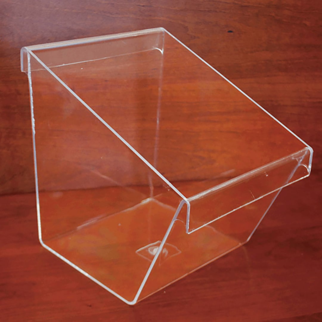 Grand & Benedicts 439-SBKT-1 Slatwall Clear Plastic Display Bucket