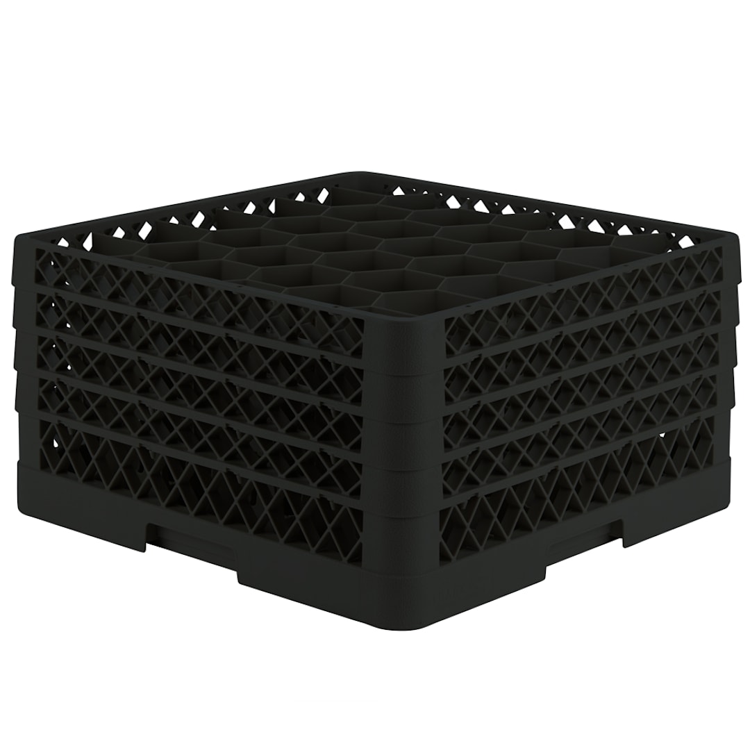 Vollrath TR12HHHH-06 Black 30-Compartment Glass Rack