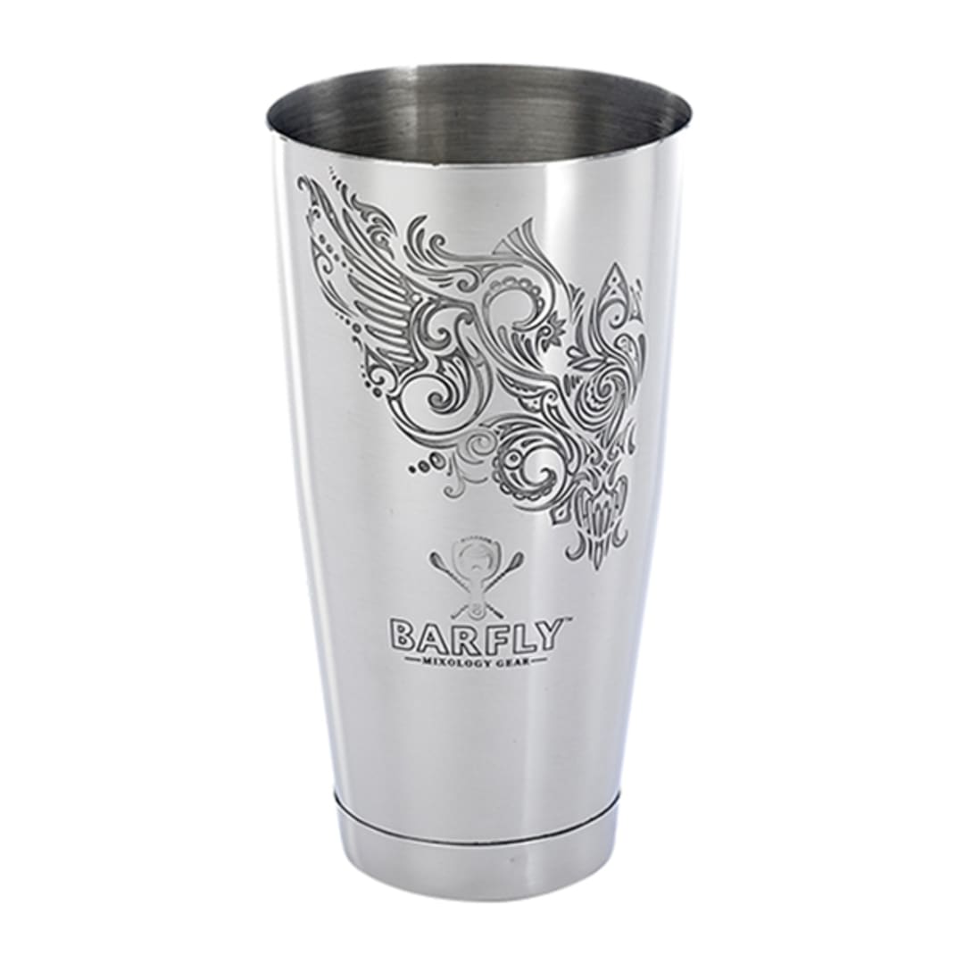 Mercer Culinary M37008MER Barfly 28 Ounce Etched Shaker / Tin