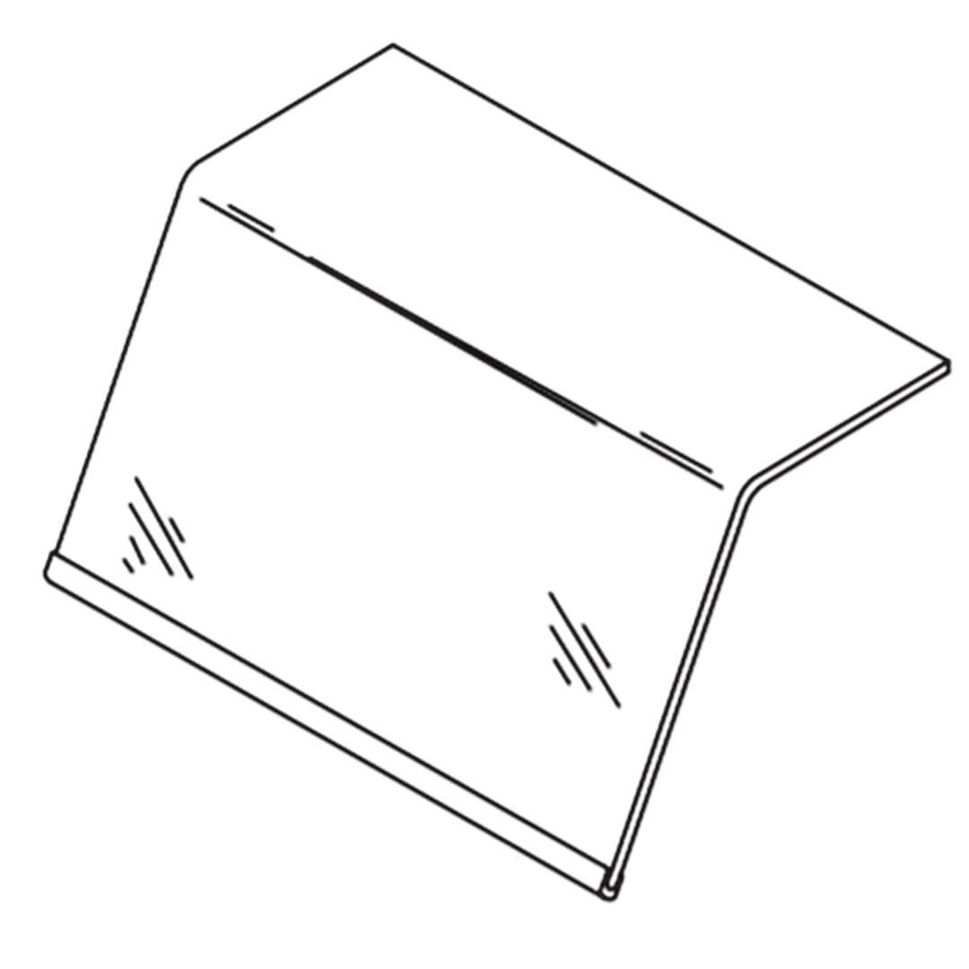 A.J. Antunes 7000367 Curved Front Glass for DCH-320