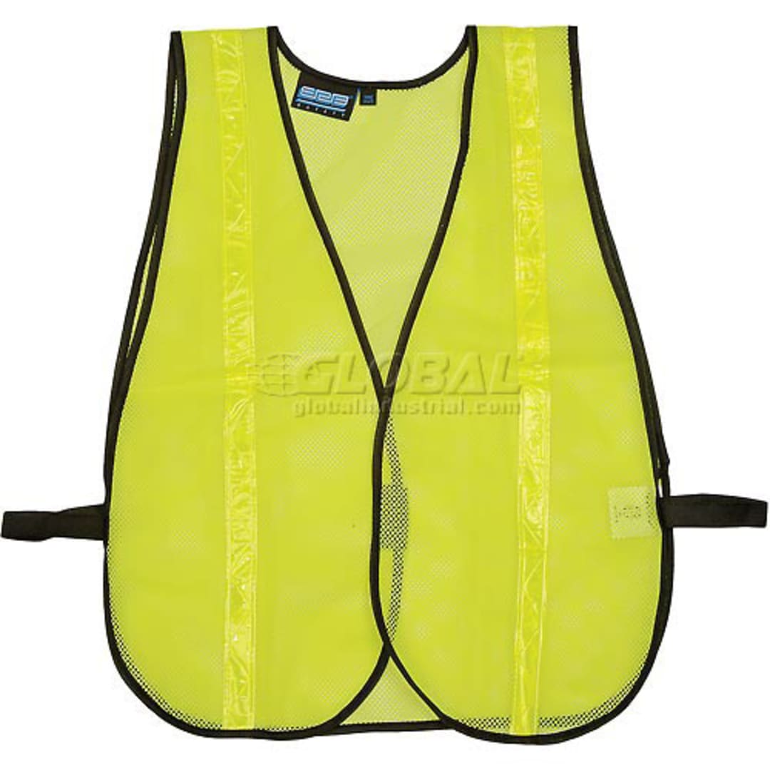 Global Industrial Equipment B554104 Lime Green Safety Vest