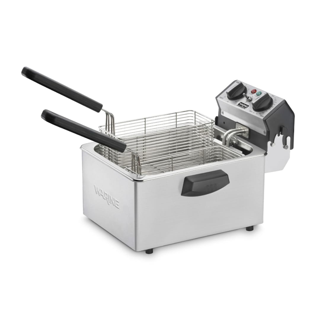 Waring Commercial WDF75RC Compact 120V 8.5 lb. Deep Fryer