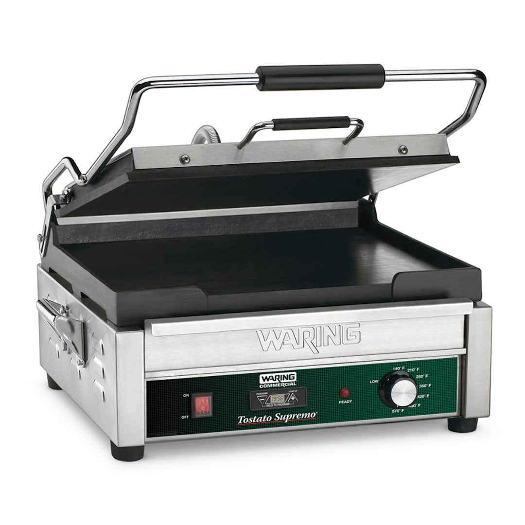 Waring WFG250T Tostato Supremo 120V Italian-Style Flat Grill w/ Timer