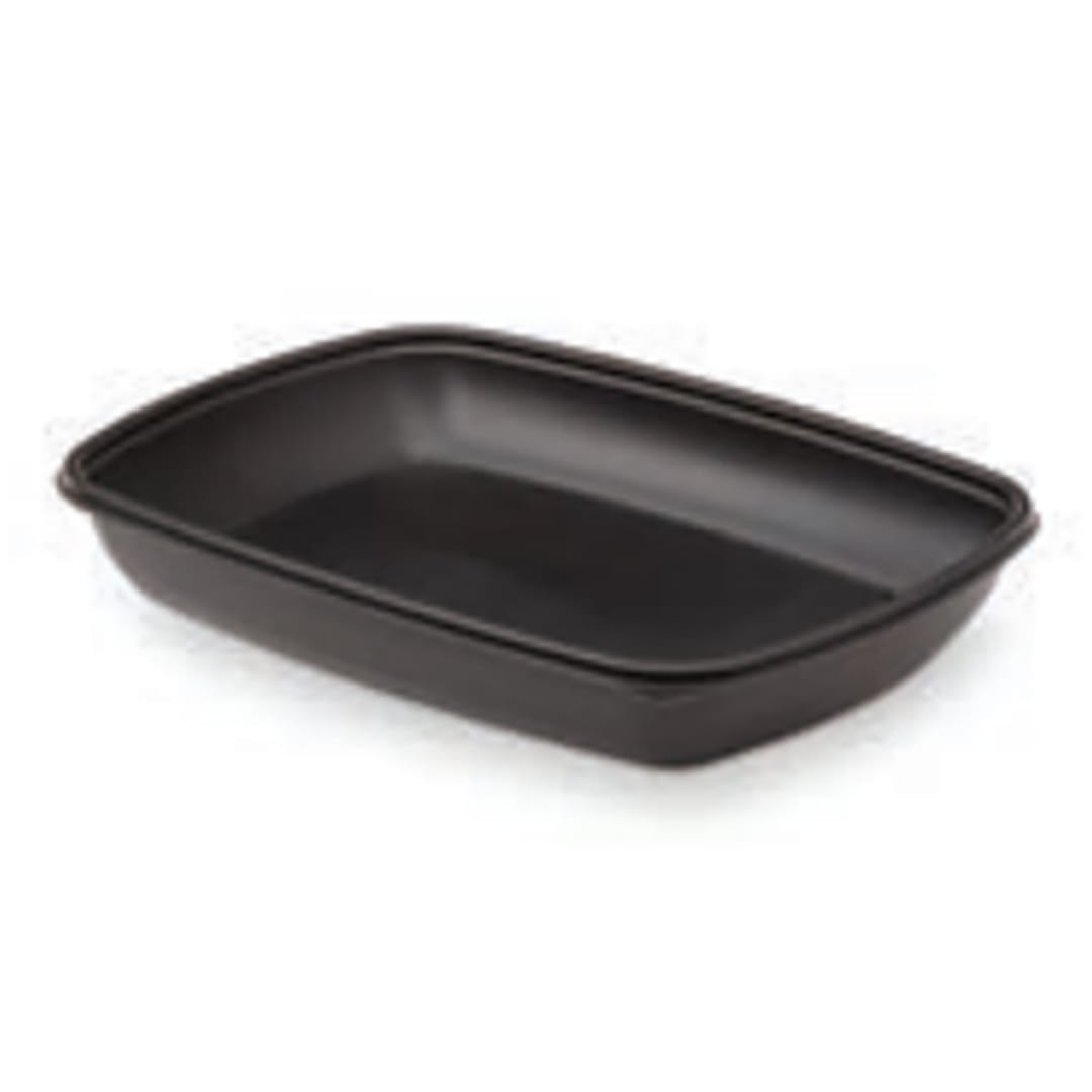 Sabert 71146B150N Black 46 Ounce Rectangular Container