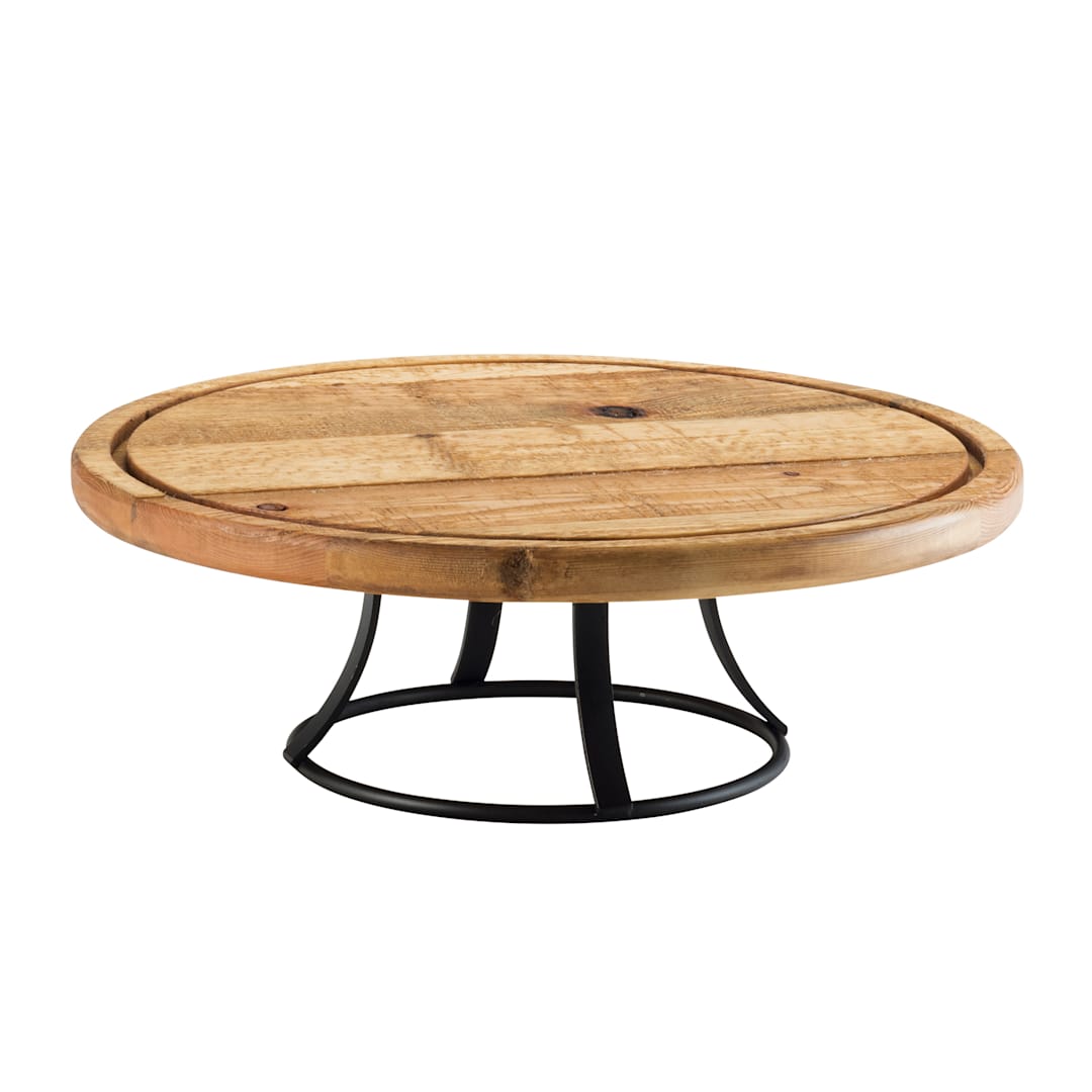Cal-Mil 3481-99 Wood 13.5"D x 4.5"H Round Cake Pedestal