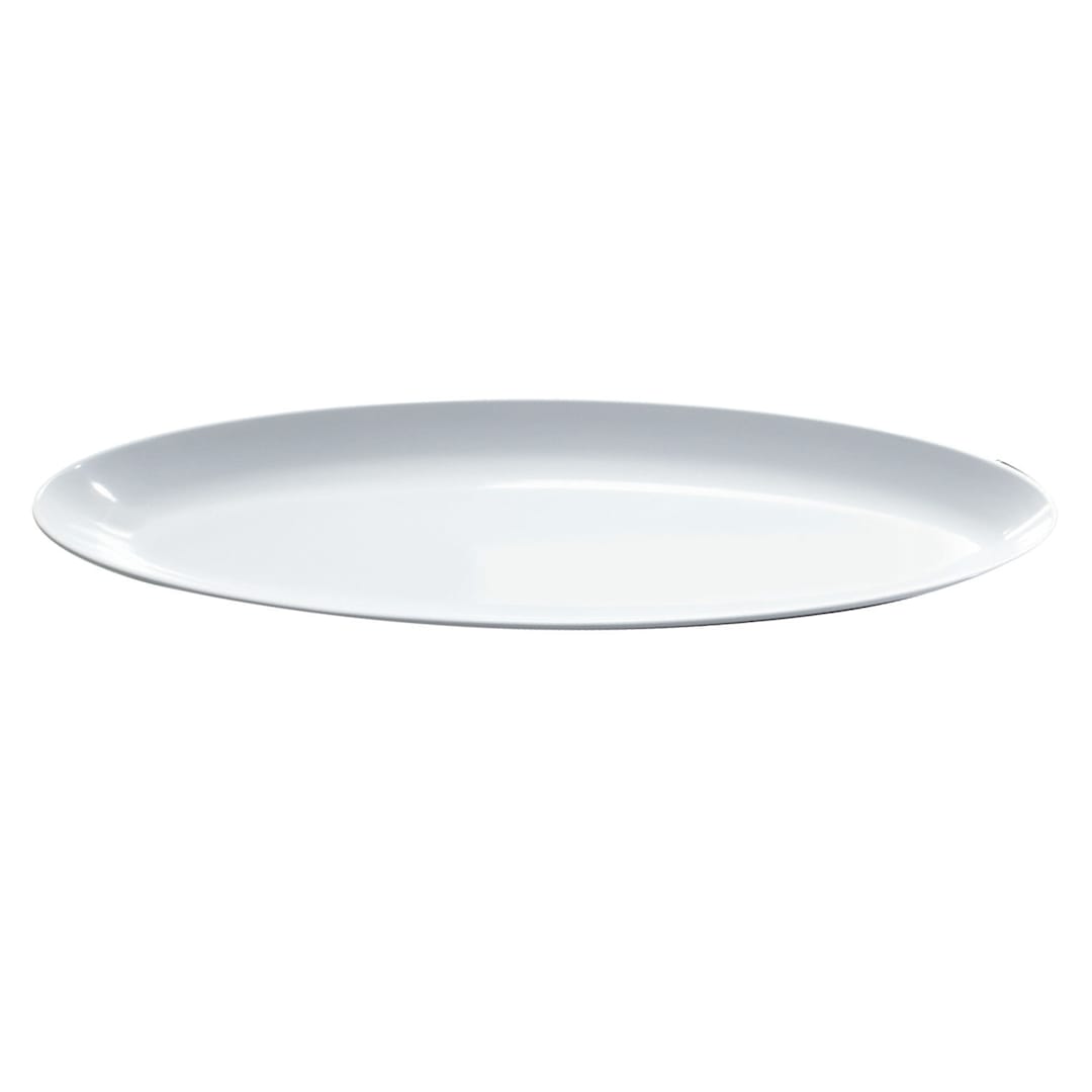 G.E.T. ML-255-W Siciliano White Melamine 4 Qt. Platter - 3 / CS