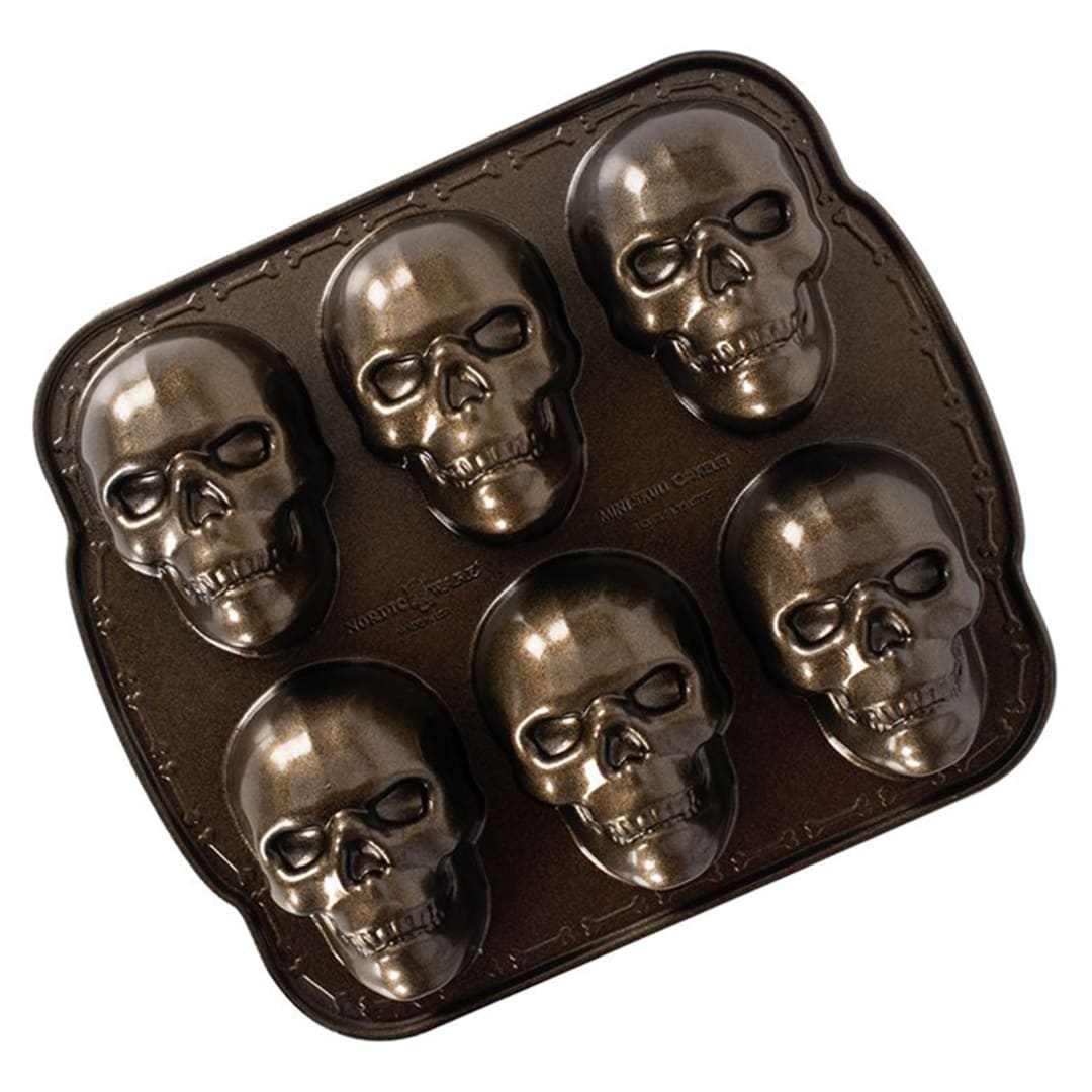 Nordic Ware - Food Service 89448 Haunted Skull Cakelet Pan - 3 / CS