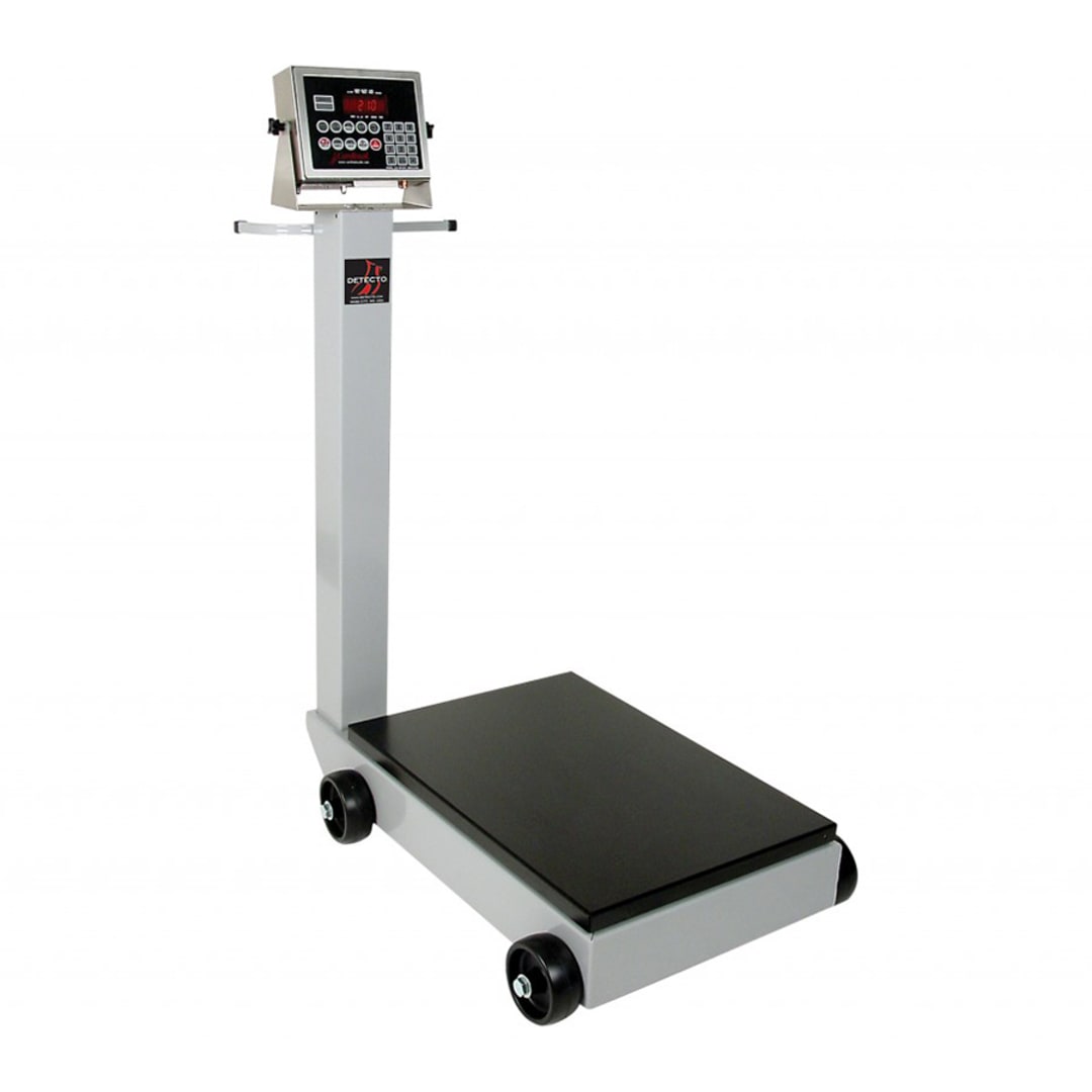 Detecto Scale 5852F-210 Portable 500 Pound Digital Receiving Scale