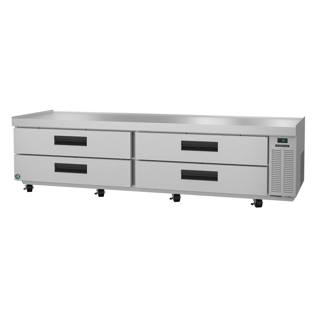 Hoshizaki CR98A S/S 2-Section 24.75 Cubic Ft Refrigerator / Prep Table