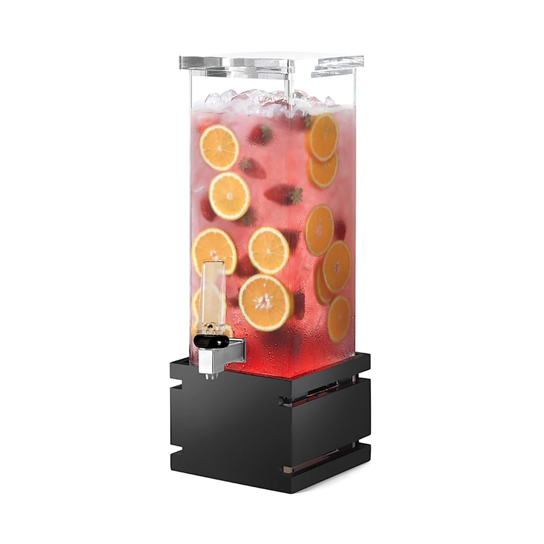 Rosseto LD121 Black Bamboo 2 Gallon Beverage Dispenser