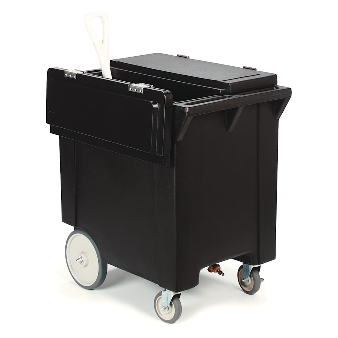 Carlisle IC222003 Cateraide Black 200 Pound Ice Caddy