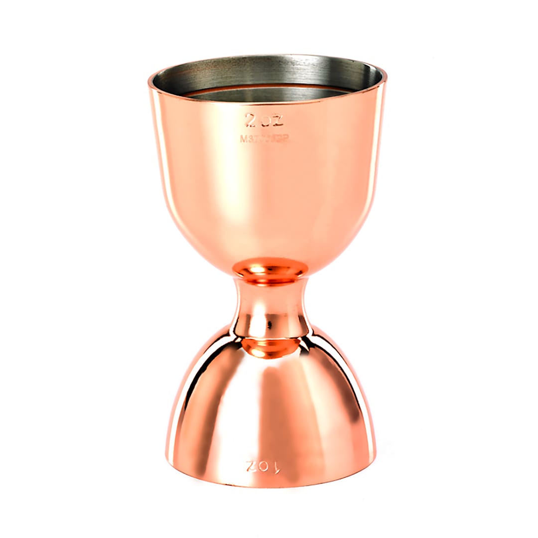 Mercer Culinary M37006CP Barfly Copper Plated Straight Rim Bell Jigger