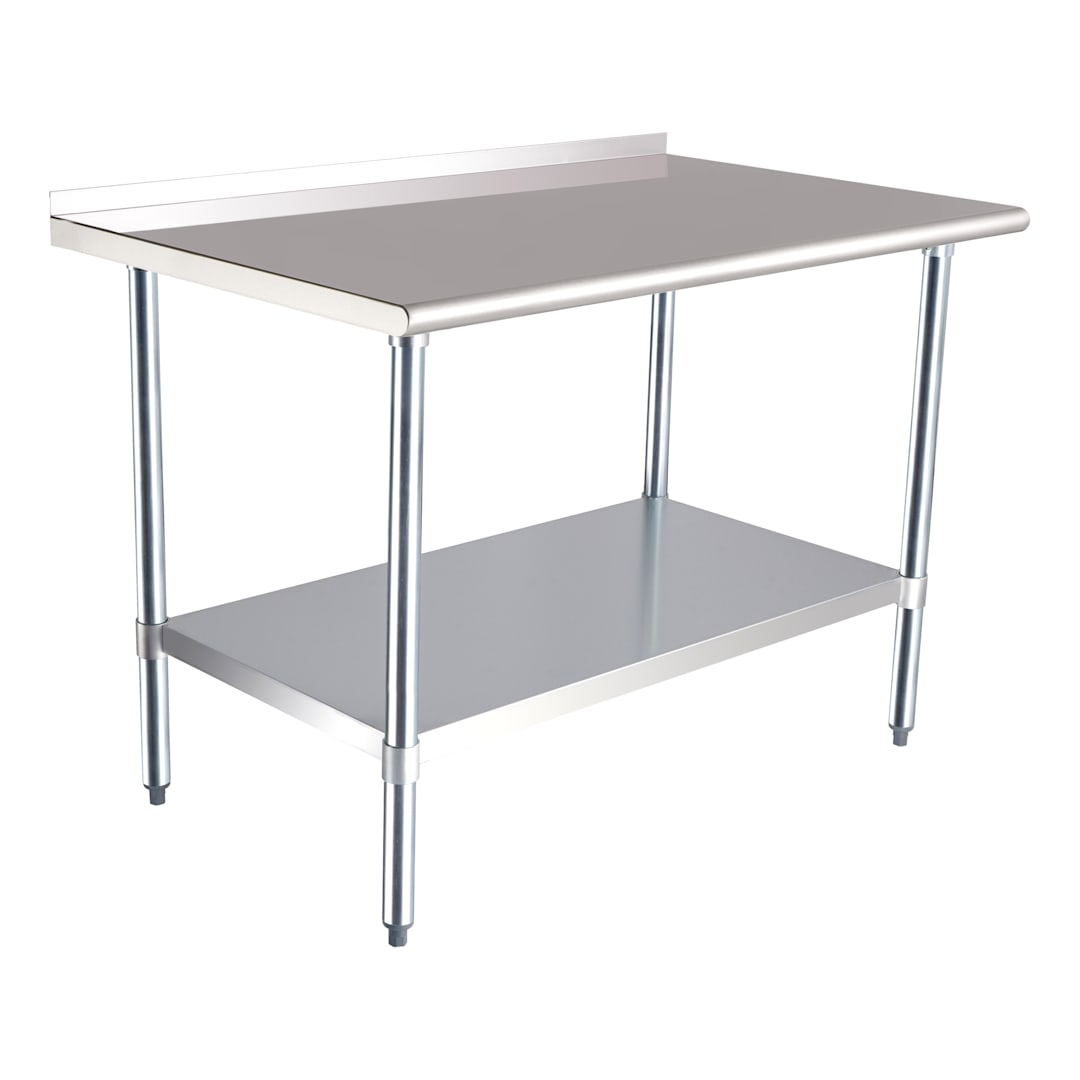 Darling Foodservice 30 x 48" Work Table w/ Backsplash