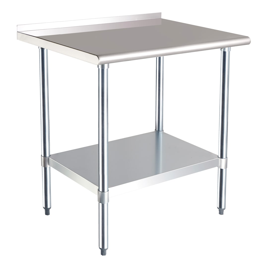 Darling Foodservice 24 x 36" Work Table w/ Backsplash