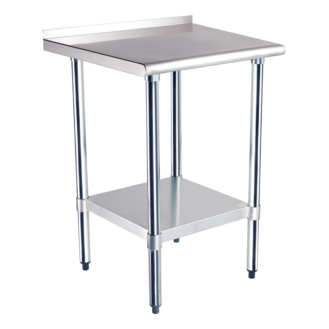Darling Foodservice 24 x 24" Work Table w/ Backsplash