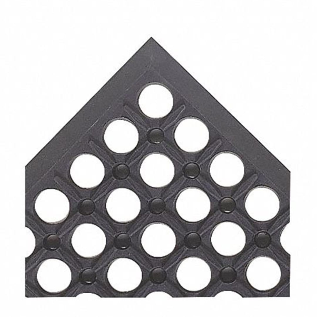 NoTrax 619S0035BL Black 3' x 5' Drain Lite Mat