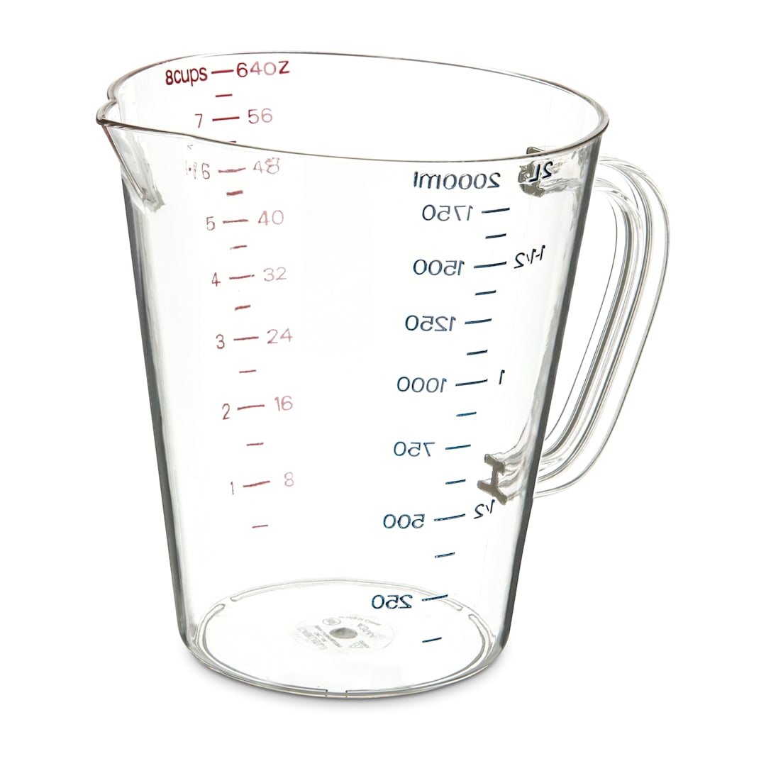Carlisle 4314407 64 Ounce Metric Measuring Cup