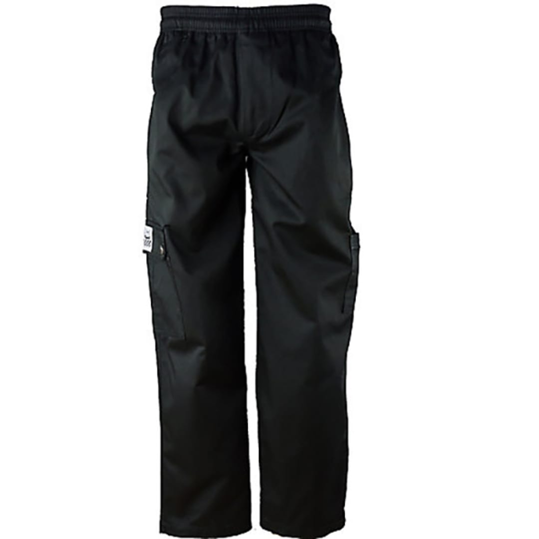 Chef Revival P024BK-3X Black 3XL Cargo Chef Pants