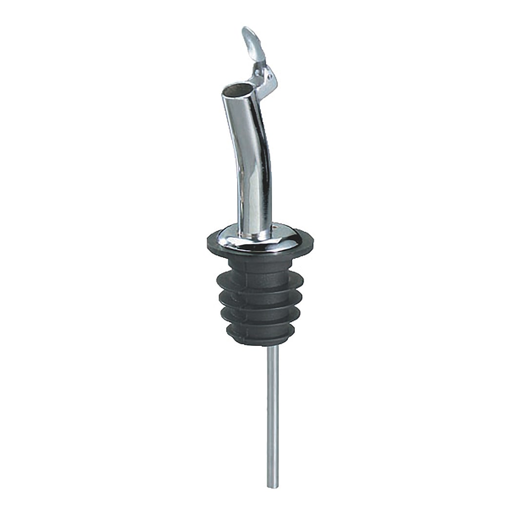 TableCraft 320C S/S Free Flow Pourer with Hinged Flip Cap
