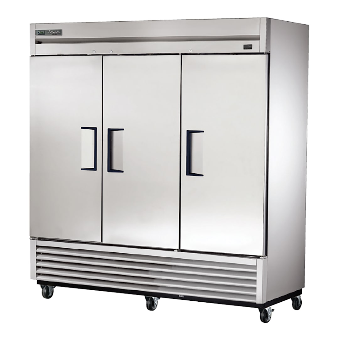 True TS-72F-HC Reach-In 3-Section Solid Swing Door 72 Cu Ft Freezer
