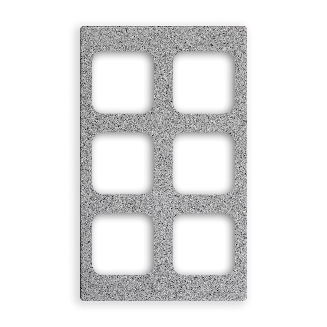 Vollrath 8244324 Miramar Gray Full Size Template for (6) 40003 Pans
