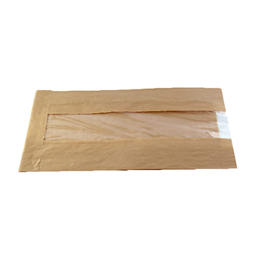 Darling Foodservice Kraft Paper Bag with Window - 1000 / CS