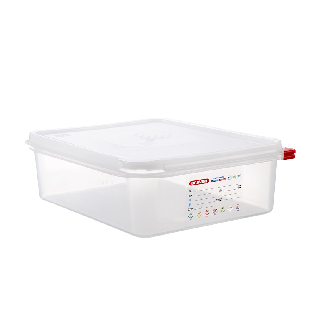 Araven 03033 Translucent 1/2 Size x 4"D Airtight Container