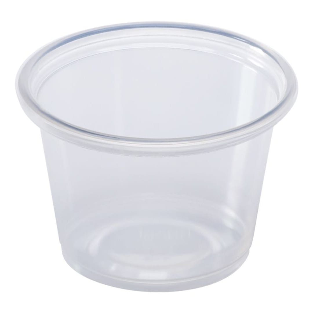 Darling Foodservice Clear 1 Oz. Polypropylene Portion Cup - 2500 / CS