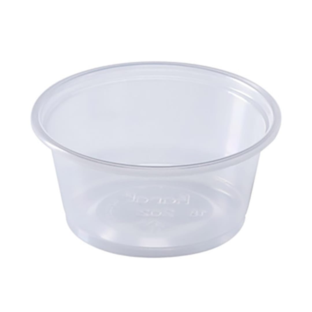 Darling Foodservice Clear 2 Oz. Polypropylene Portion Cup - 2500 / CS