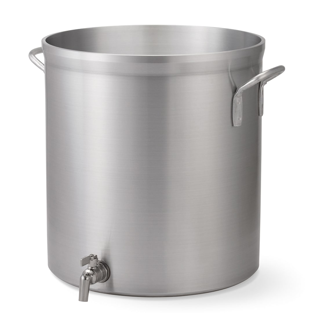 Vollrath 68631 Wear-Ever 32 Quart Aluminum Stock Pot with Faucet
