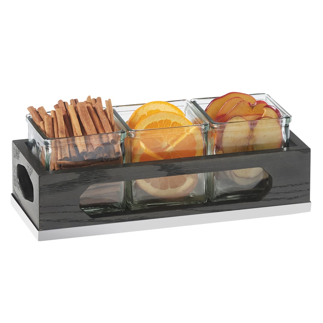 Cal-Mil 3806-87 Cinderwood 3-Jar Holder