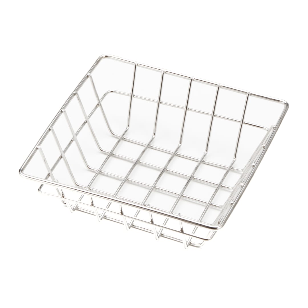 American Metalcraft SQGS6 S/S 6" x 6" x 2" Wire Basket