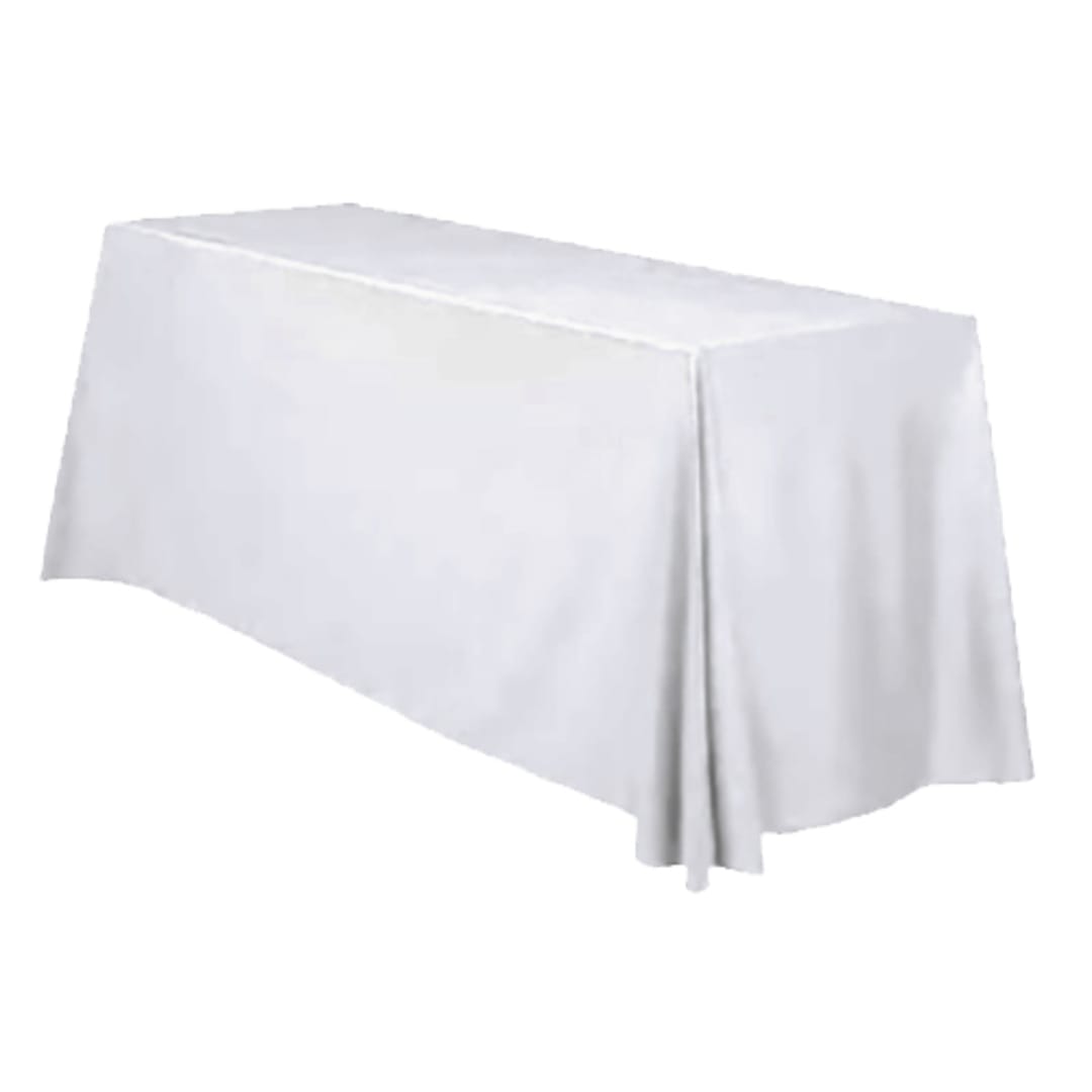 Snap Drape TCWYN15286-WHT Table Throw Cover for 8 Foot Table