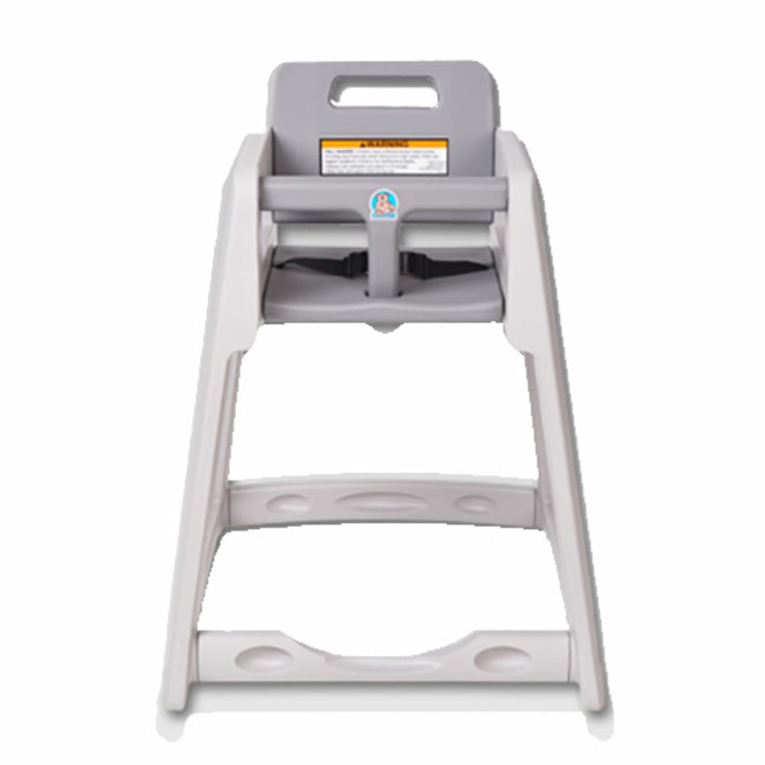 Koala Kare KB950-01-KD Unassembled Gray Plastic High Chair
