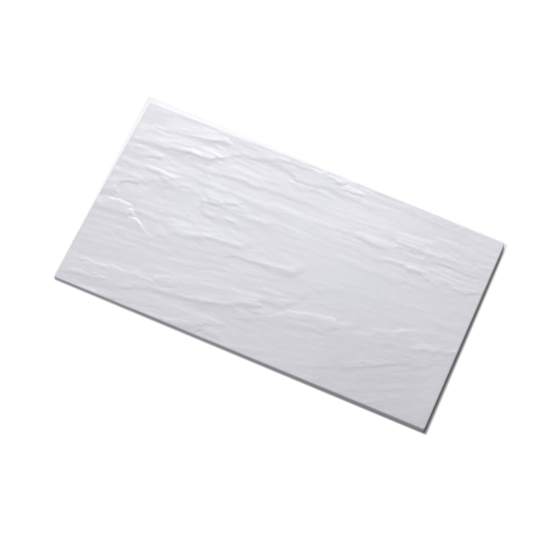 American Metalcraft FSLW08 White 14.75 x 8.25 Melamine Serving Platter