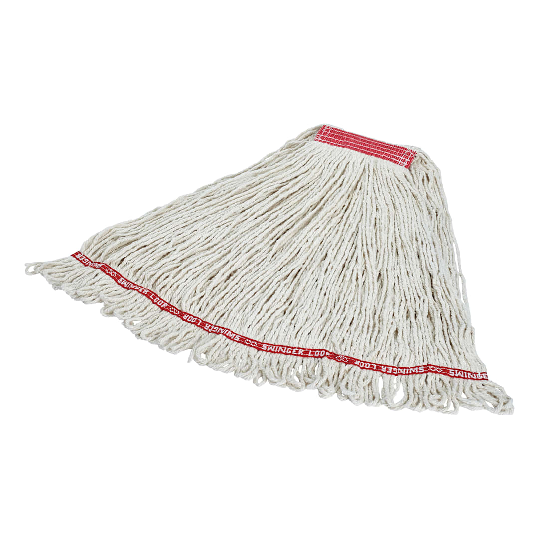 Rubbermaid FGC11306WH00 Swinger Loop White Wet Mop with Headband