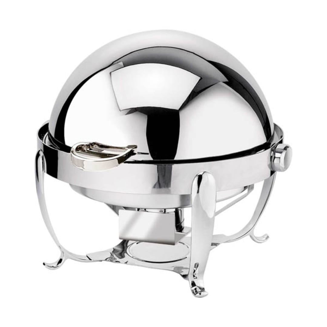 Eastern Tabletop 3118 Park Avenue 8 Quart Round Chafer with Roll Top