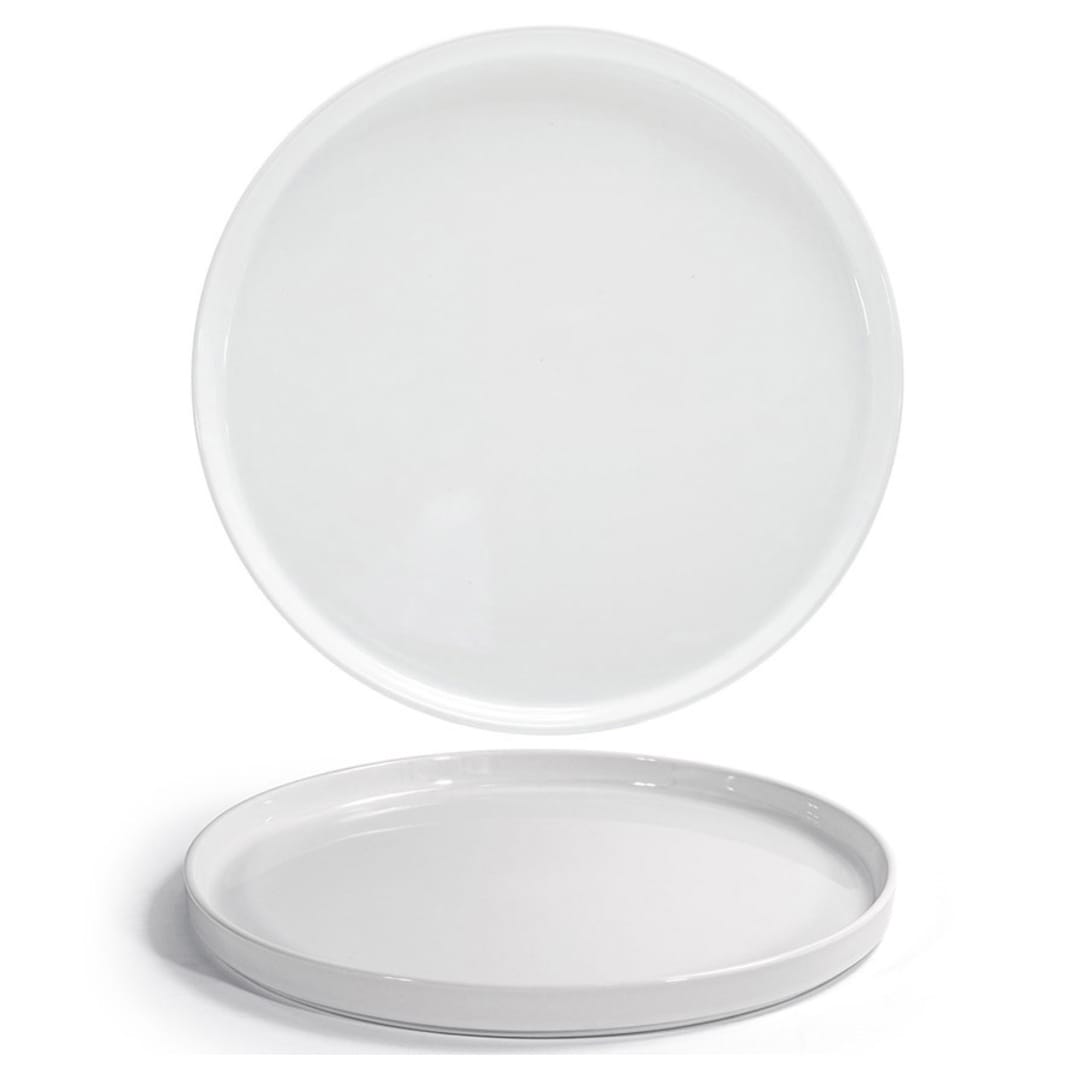 FOH SPT066WHP20 Soho Round 14" x 1" Platter - 2 / CS