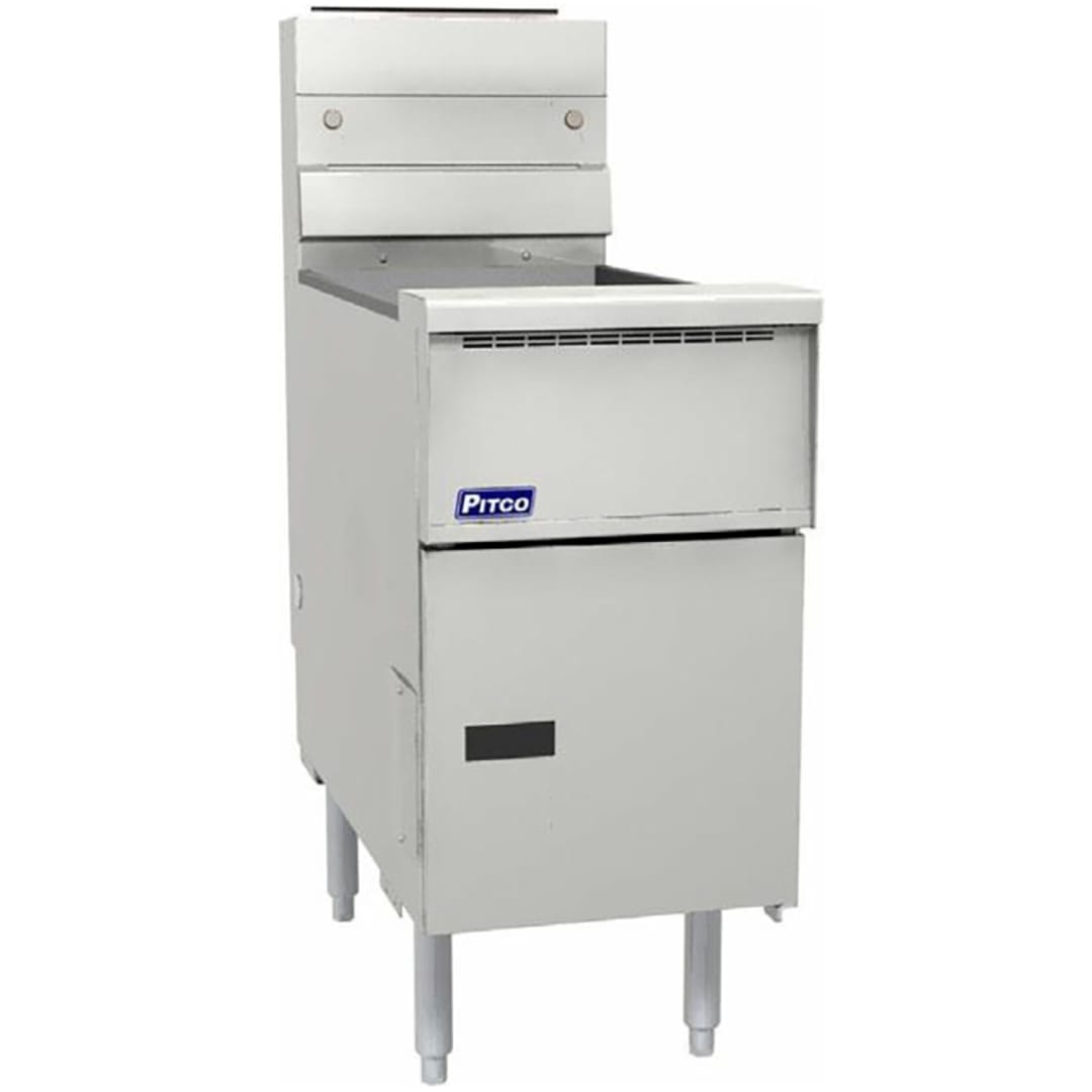 Pitco SG14S (9" CASTERS) 40-50 Prop Gas Solstice Fryer with Casters