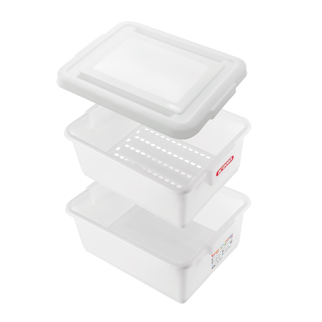 Araven 01260 White 37 Quart Defrost Kit with Lid