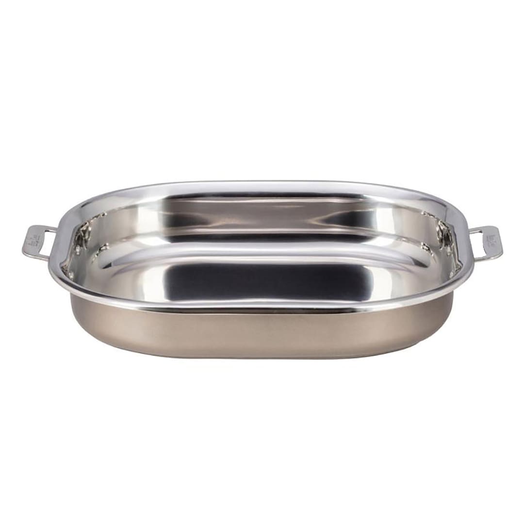 Bon Chef 60023CLDTAUPE Hotstone Oblong 5 Qt. Cucina Pan with 2 Handles