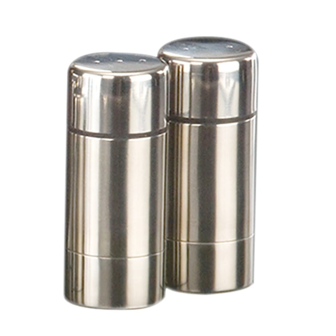 American Metalcraft SP29 S/S 3" Salt And Pepper Shaker Set