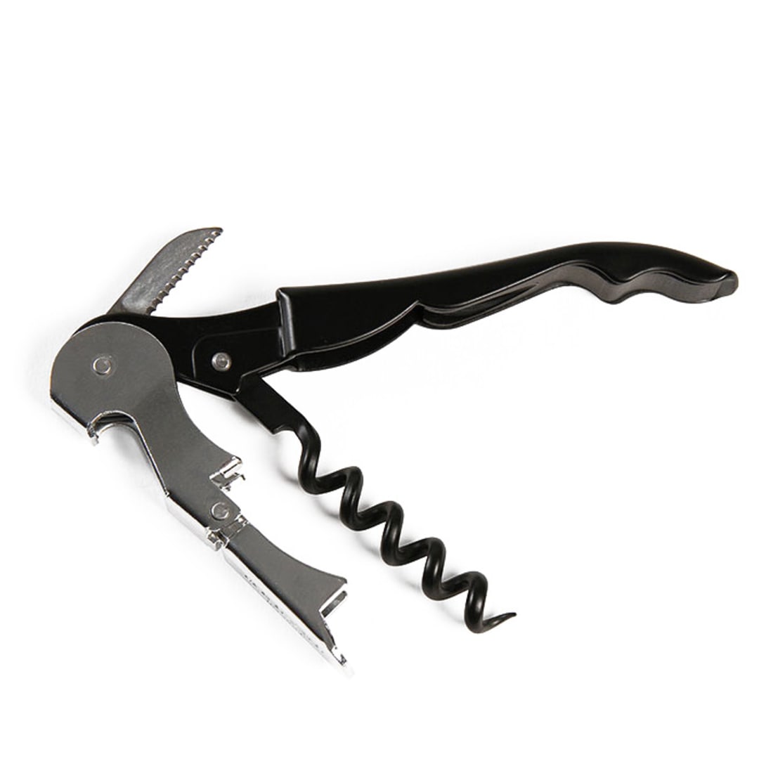 Mercer Culinary M33082 Steel Black Waiter Corkscrew