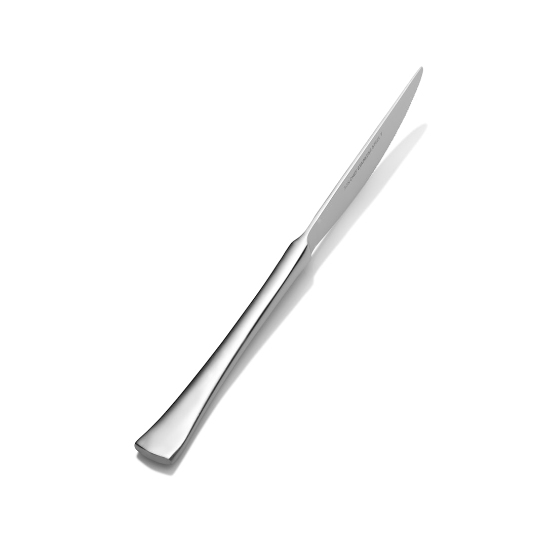 Bon Chef S3211 Aspen Stainless Steel SH Dinner Knife - Dozen