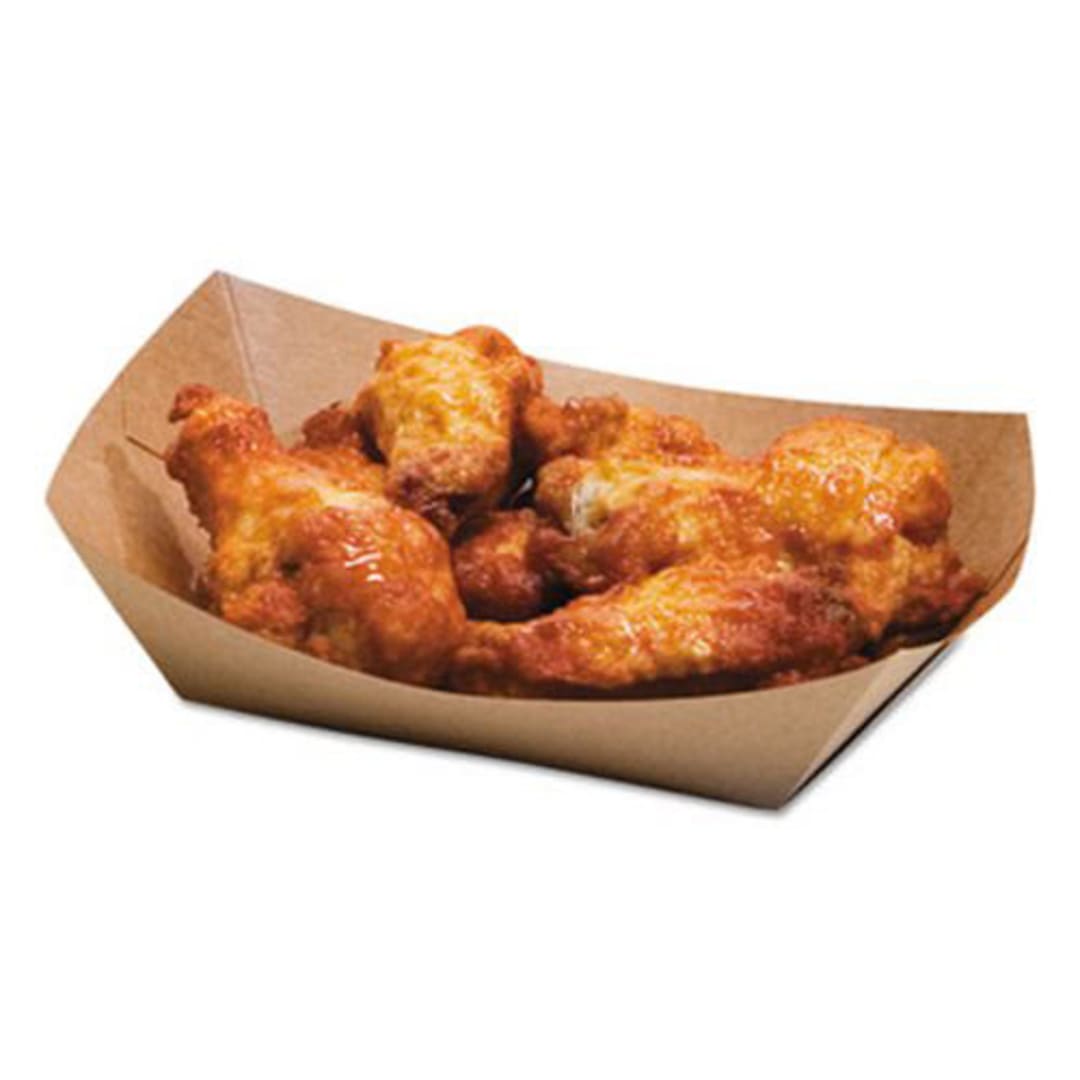 Bagcraft Papercon 300697 Coated Kraft 2# Food Tray - 1000 / CS