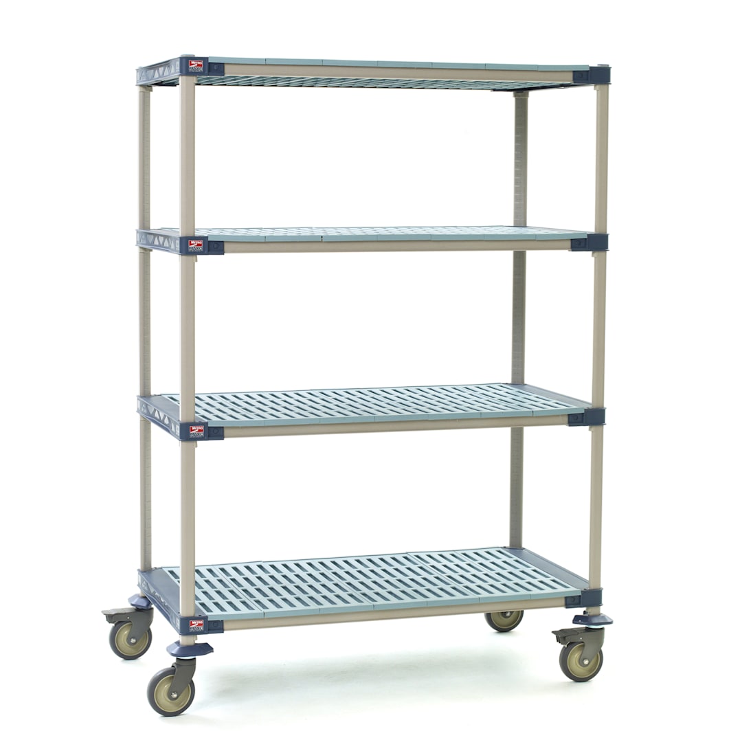 Metro X556PG4 MetroMax 4 24" x 48" Mobile Shelving Unit with Casters