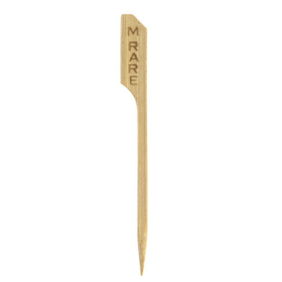 FOH AST006NAB82 "Medium Rare" Bamboo Meat Marker Picks